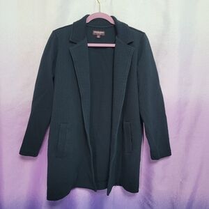 Johnston & Murphy Cable Print Open Jacket Dark Blue Size M